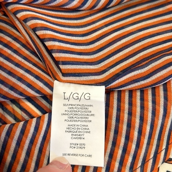 Cabi | Armour Blue Heart Chain Print Collared Sleeveless Shirtdress Style 5370 - Picture 9 of 16